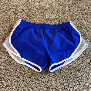 Soffe Low Rise Running Shorts Blue, Gray & White Size Girls Large- Like New